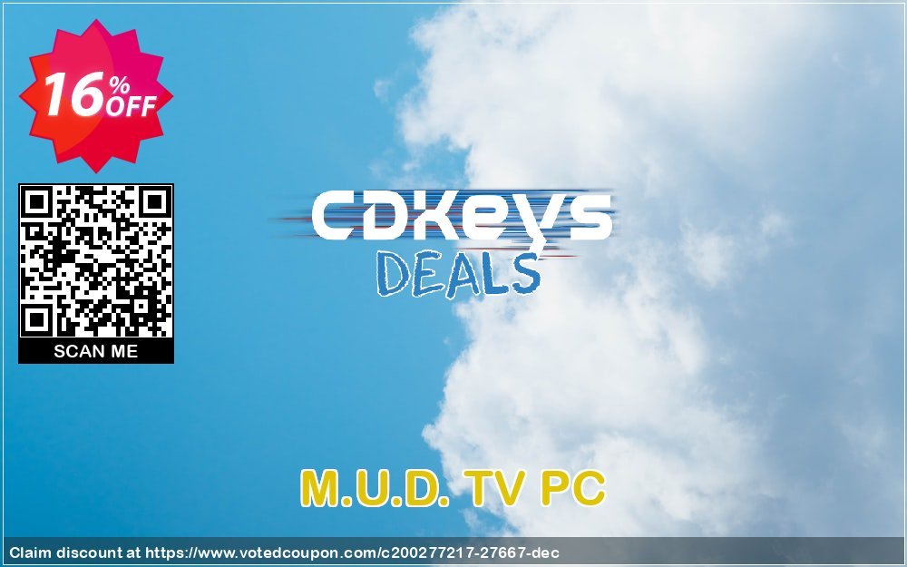M.U.D. TV PC Coupon, discount M.U.D. TV PC Deal. Promotion: M.U.D. TV PC Exclusive Easter Sale offer 