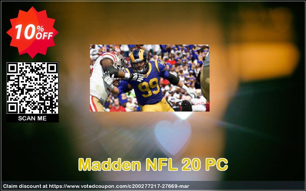 Madden NFL 20 PC Coupon, discount Madden NFL 20 PC Deal. Promotion: Madden NFL 20 PC Exclusive Easter Sale offer 