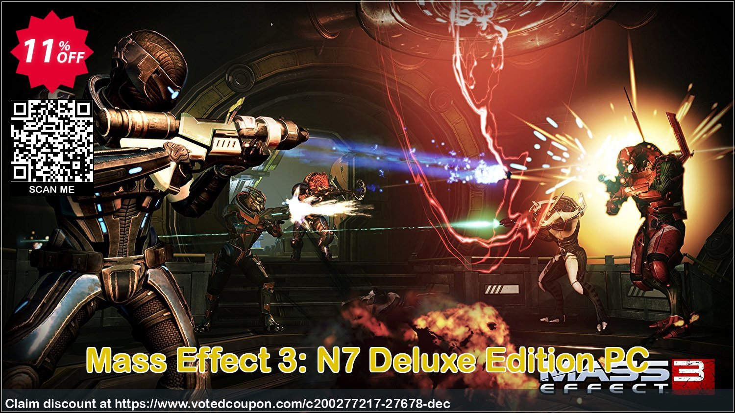 Mass Effect 3: N7 Deluxe Edition PC Coupon Code Apr 2024, 11% OFF - VotedCoupon