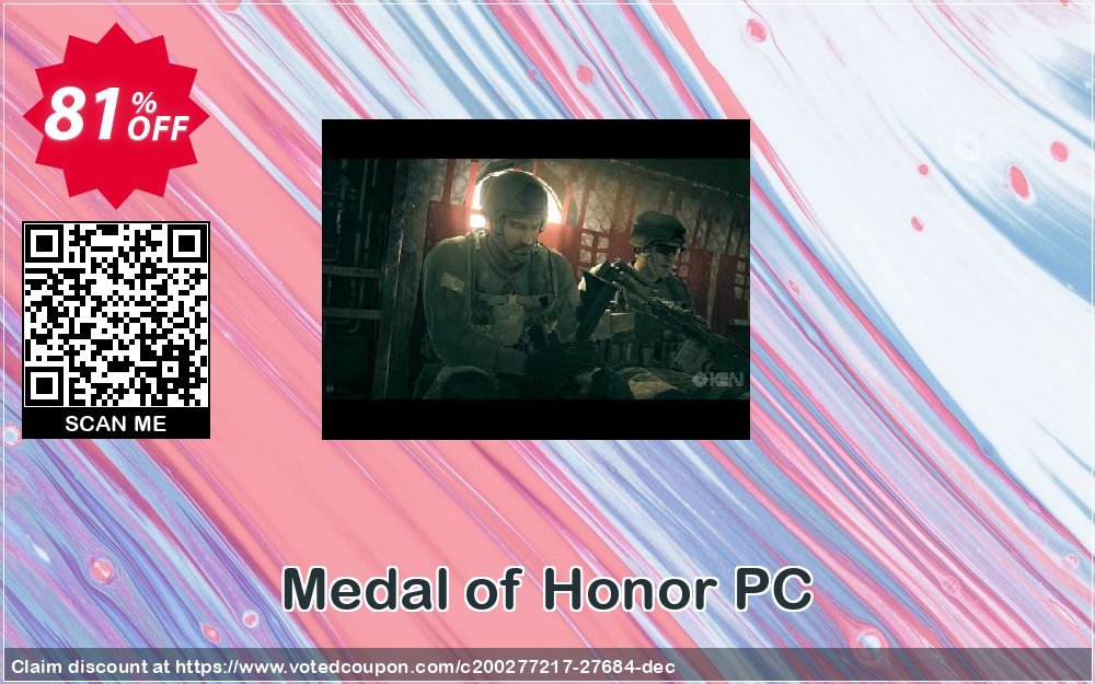 Medal of Honor PC Coupon, discount Medal of Honor PC Deal. Promotion: Medal of Honor PC Exclusive Easter Sale offer 