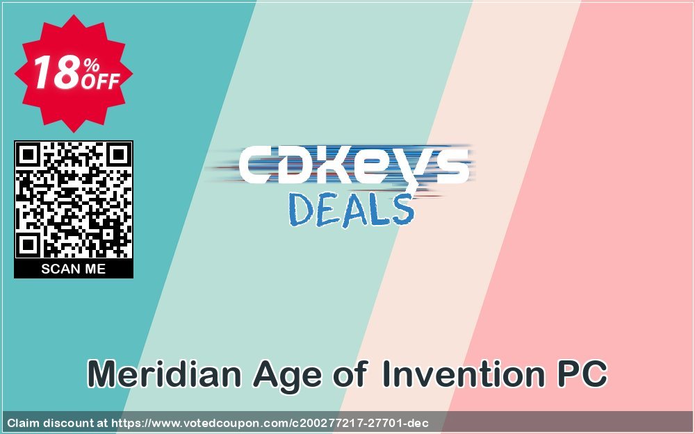 Meridian Age of Invention PC Coupon, discount Meridian Age of Invention PC Deal. Promotion: Meridian Age of Invention PC Exclusive Easter Sale offer 