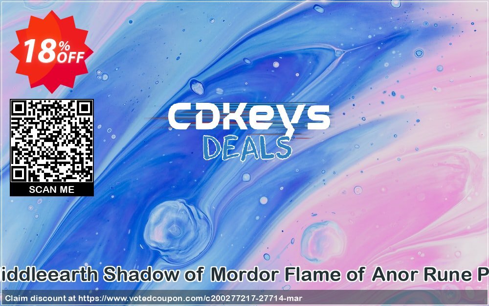 Middleearth Shadow of Mordor Flame of Anor Rune PC Coupon Code Apr 2024, 18% OFF - VotedCoupon