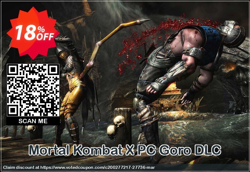 Mortal Kombat X PC Goro DLC Coupon, discount Mortal Kombat X PC Goro DLC Deal. Promotion: Mortal Kombat X PC Goro DLC Exclusive Easter Sale offer 