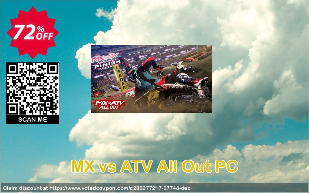 MX vs ATV All Out PC Coupon, discount MX vs ATV All Out PC Deal. Promotion: MX vs ATV All Out PC Exclusive Easter Sale offer 