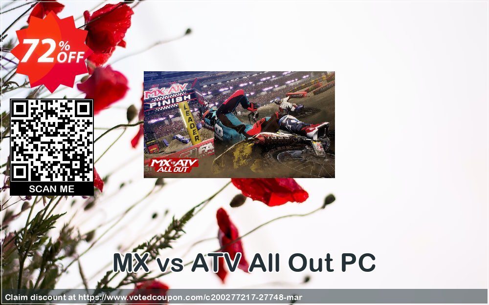 MX vs ATV All Out PC Coupon, discount MX vs ATV All Out PC Deal. Promotion: MX vs ATV All Out PC Exclusive Easter Sale offer 