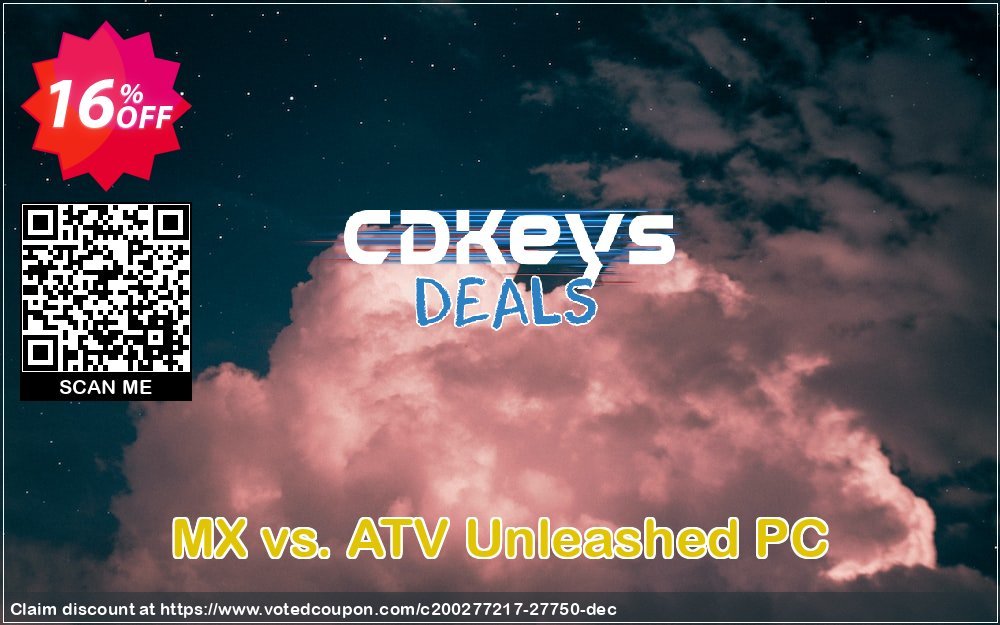 MX vs. ATV Unleashed PC Coupon, discount MX vs. ATV Unleashed PC Deal. Promotion: MX vs. ATV Unleashed PC Exclusive Easter Sale offer 