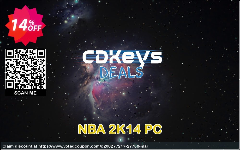 NBA 2K14 PC Coupon, discount NBA 2K14 PC Deal. Promotion: NBA 2K14 PC Exclusive Easter Sale offer 