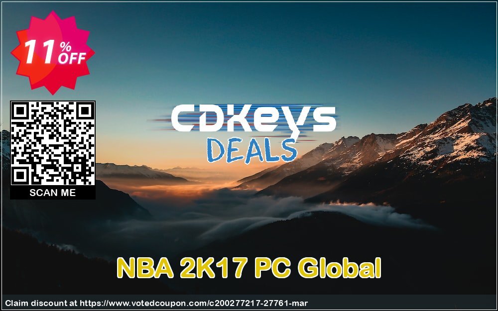 NBA 2K17 PC Global Coupon, discount NBA 2K17 PC Global Deal. Promotion: NBA 2K17 PC Global Exclusive Easter Sale offer 