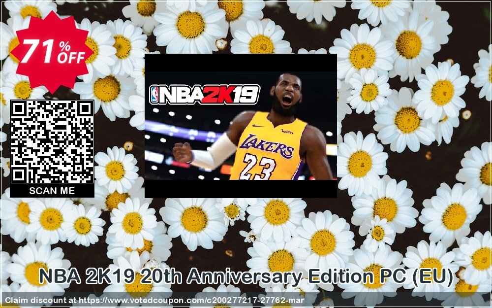 NBA 2K19 20th Anniversary Edition PC, EU  Coupon, discount NBA 2K19 20th Anniversary Edition PC (EU) Deal. Promotion: NBA 2K19 20th Anniversary Edition PC (EU) Exclusive Easter Sale offer 