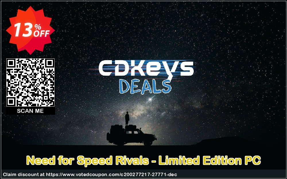 Need for Speed Rivals - Limited Edition PC Coupon, discount Need for Speed Rivals - Limited Edition PC Deal. Promotion: Need for Speed Rivals - Limited Edition PC Exclusive Easter Sale offer 