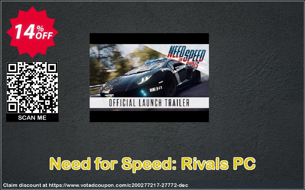 Need for Speed: Rivals PC Coupon, discount Need for Speed: Rivals PC Deal. Promotion: Need for Speed: Rivals PC Exclusive Easter Sale offer 