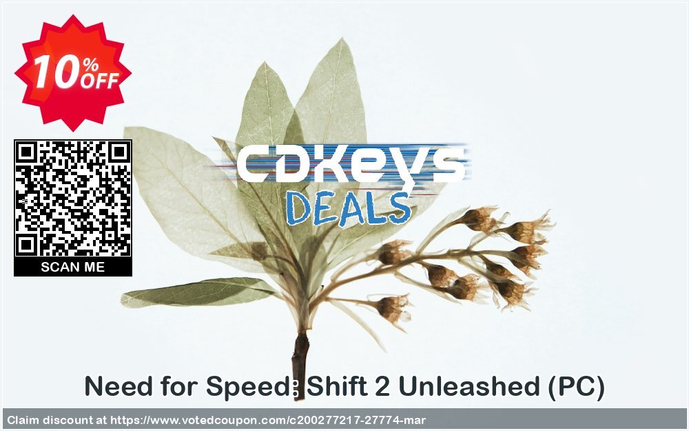 Need for Speed: Shift 2 Unleashed, PC  Coupon, discount Need for Speed: Shift 2 Unleashed (PC) Deal. Promotion: Need for Speed: Shift 2 Unleashed (PC) Exclusive Easter Sale offer 