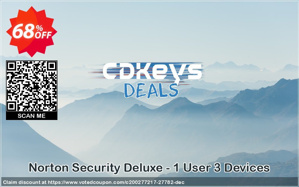 Norton Security Deluxe - 1 User 3 Devices Coupon Code May 2024, 68% OFF - VotedCoupon