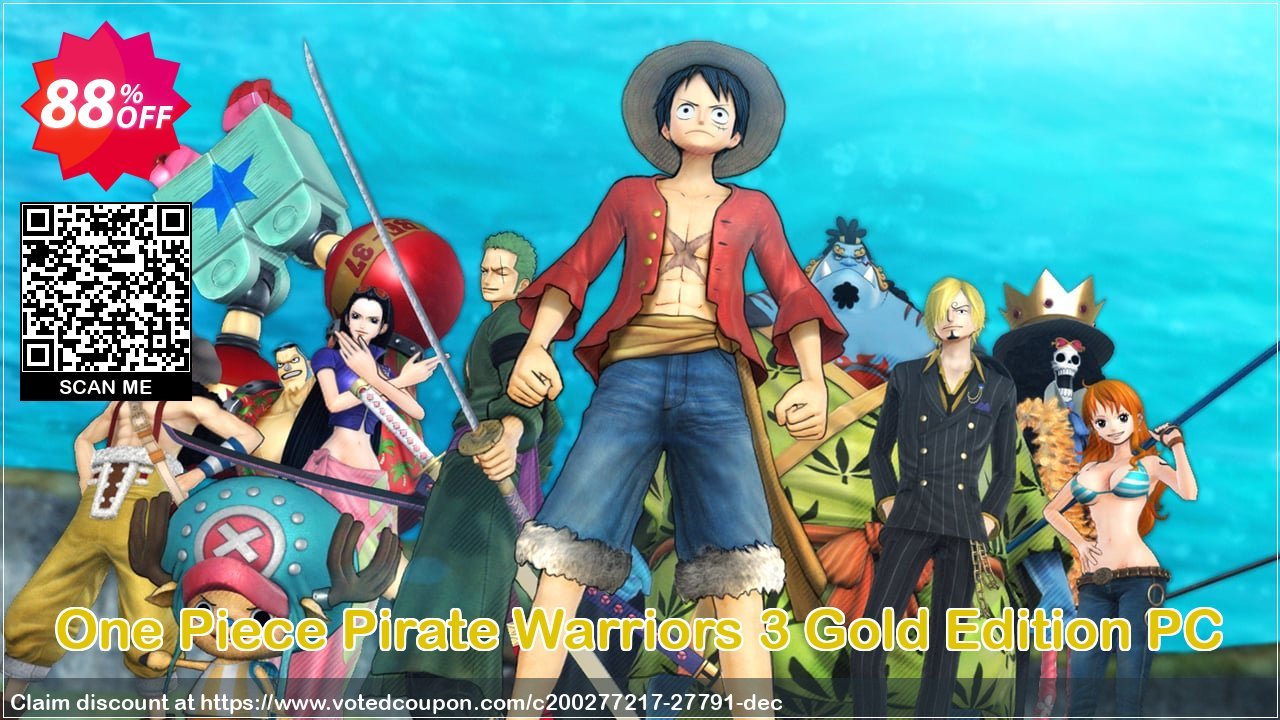One Piece Pirate Warriors 3 Gold Edition PC Coupon Code May 2024, 88% OFF - VotedCoupon