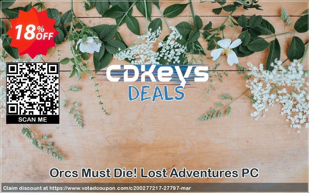 Orcs Must Die! Lost Adventures PC Coupon, discount Orcs Must Die! Lost Adventures PC Deal. Promotion: Orcs Must Die! Lost Adventures PC Exclusive Easter Sale offer 