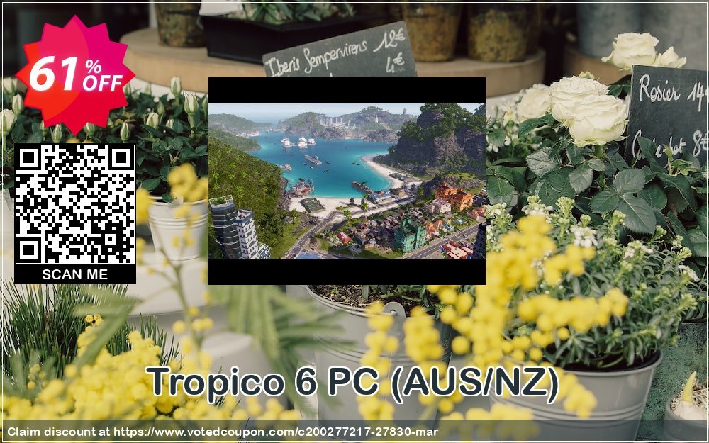 Tropico 6 PC, AUS/NZ  Coupon, discount Tropico 6 PC (AUS/NZ) Deal. Promotion: Tropico 6 PC (AUS/NZ) Exclusive Easter Sale offer 