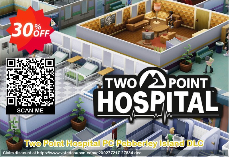Two Point Hospital PC Pebberley Island DLC Coupon Code Apr 2024, 30% OFF - VotedCoupon
