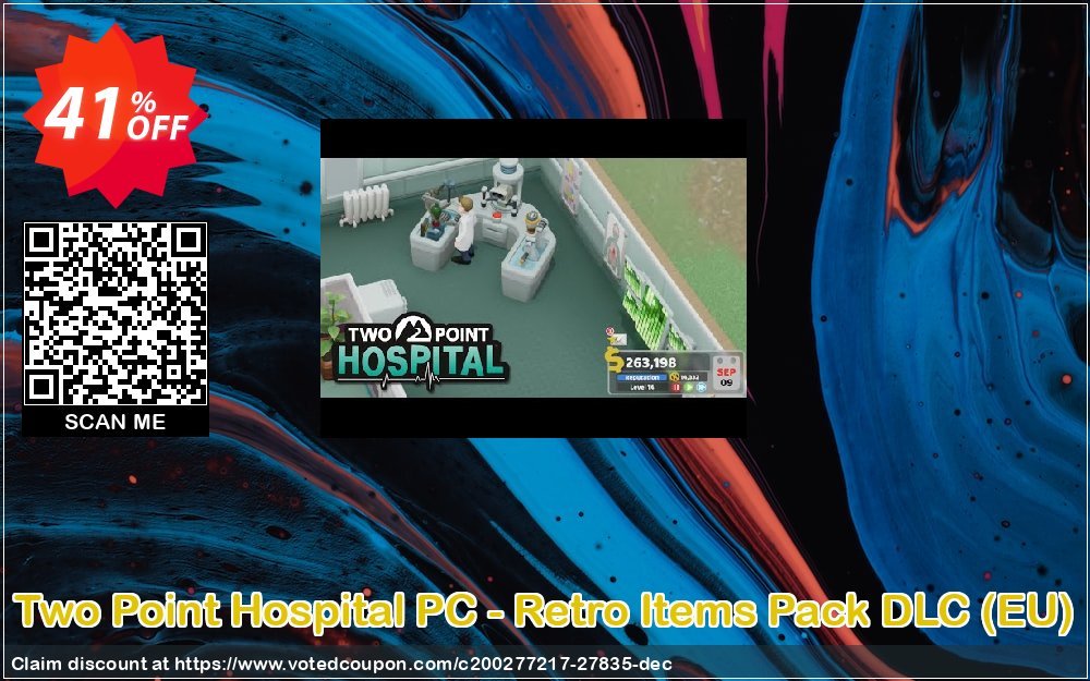 Two Point Hospital PC - Retro Items Pack DLC, EU  Coupon, discount Two Point Hospital PC - Retro Items Pack DLC (EU) Deal. Promotion: Two Point Hospital PC - Retro Items Pack DLC (EU) Exclusive Easter Sale offer 