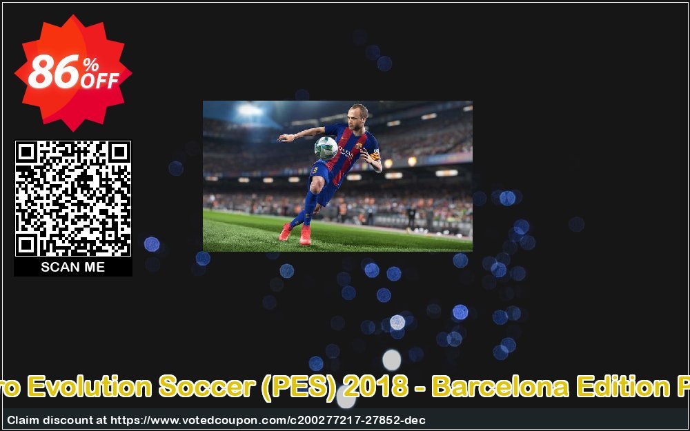 Pro Evolution Soccer, PES 2018 - Barcelona Edition PC Coupon Code Apr 2024, 86% OFF - VotedCoupon