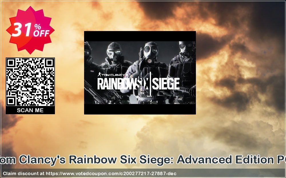 Tom Clancy's Rainbow Six Siege: Advanced Edition PC Coupon, discount Tom Clancy's Rainbow Six Siege: Advanced Edition PC Deal. Promotion: Tom Clancy's Rainbow Six Siege: Advanced Edition PC Exclusive Easter Sale offer 