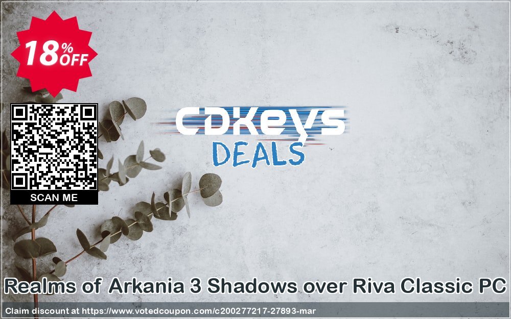 Realms of Arkania 3 Shadows over Riva Classic PC Coupon, discount Realms of Arkania 3 Shadows over Riva Classic PC Deal. Promotion: Realms of Arkania 3 Shadows over Riva Classic PC Exclusive Easter Sale offer 