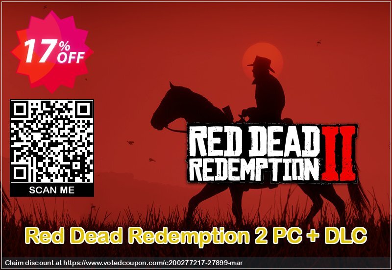 Red Dead Redemption 2 PC + DLC Coupon, discount Red Dead Redemption 2 PC + DLC Deal. Promotion: Red Dead Redemption 2 PC + DLC Exclusive Easter Sale offer 