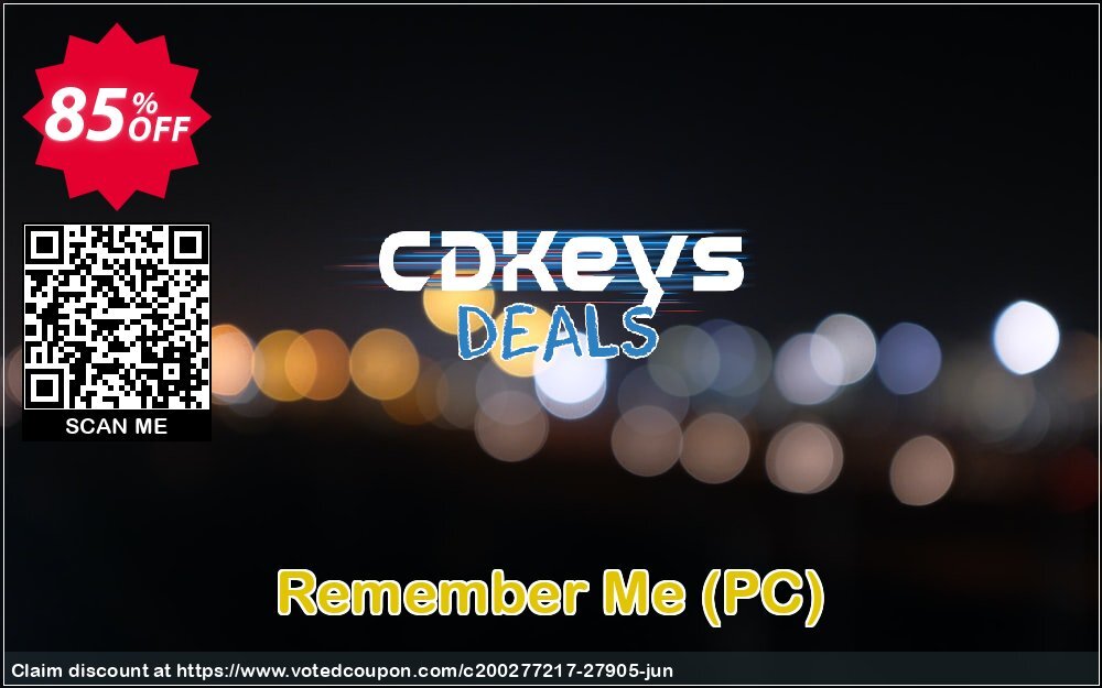 Remember Me, PC  Coupon, discount Remember Me (PC) Deal. Promotion: Remember Me (PC) Exclusive Easter Sale offer 