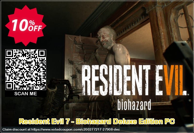 Resident Evil 7 - Biohazard Deluxe Edition PC Coupon Code Apr 2024, 10% OFF - VotedCoupon