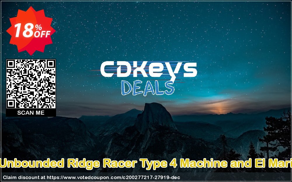 Ridge Racer Unbounded Ridge Racer Type 4 MAChine and El Mariachi Pack PC Coupon, discount Ridge Racer Unbounded Ridge Racer Type 4 Machine and El Mariachi Pack PC Deal. Promotion: Ridge Racer Unbounded Ridge Racer Type 4 Machine and El Mariachi Pack PC Exclusive Easter Sale offer 