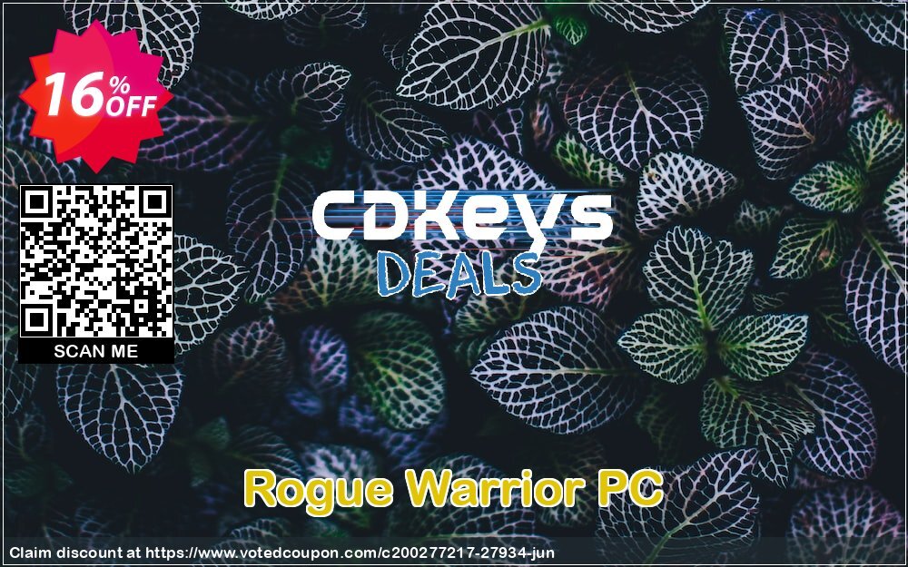 Rogue Warrior PC Coupon, discount Rogue Warrior PC Deal. Promotion: Rogue Warrior PC Exclusive Easter Sale offer 