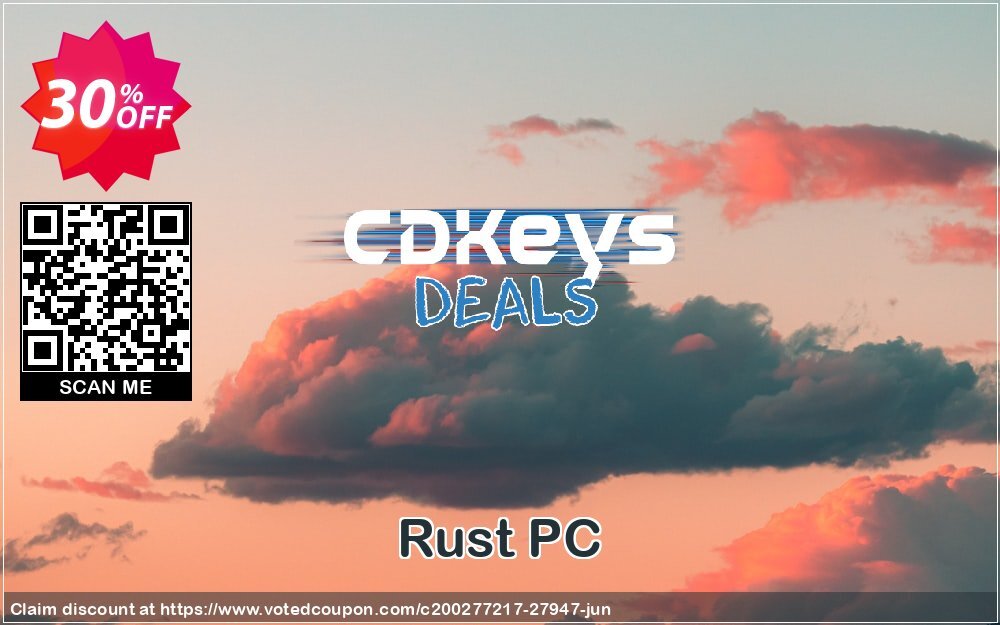 Rust PC Coupon, discount Rust PC Deal. Promotion: Rust PC Exclusive Easter Sale offer 