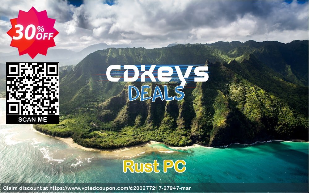 Rust PC Coupon, discount Rust PC Deal. Promotion: Rust PC Exclusive Easter Sale offer 