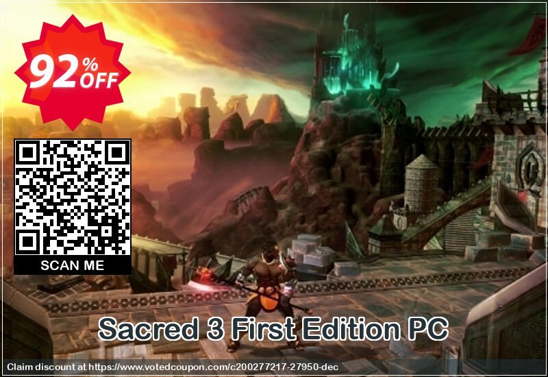 Sacred 3 First Edition PC Coupon Code Apr 2024, 92% OFF - VotedCoupon