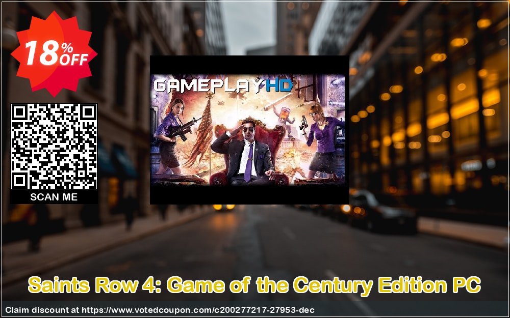 Saints Row 4: Game of the Century Edition PC Coupon Code Apr 2024, 18% OFF - VotedCoupon
