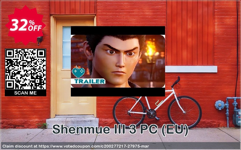 Shenmue III 3 PC, EU  Coupon Code May 2024, 32% OFF - VotedCoupon