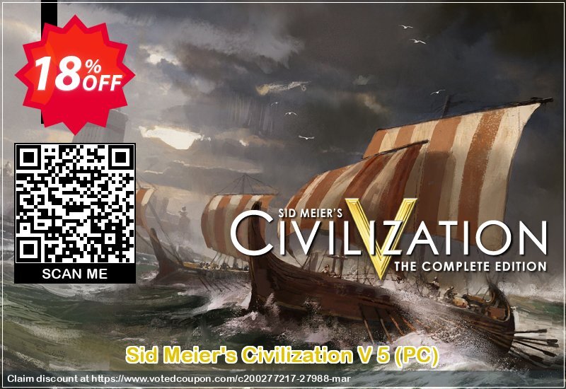 Sid Meier's Civilization V 5, PC  Coupon Code Apr 2024, 18% OFF - VotedCoupon