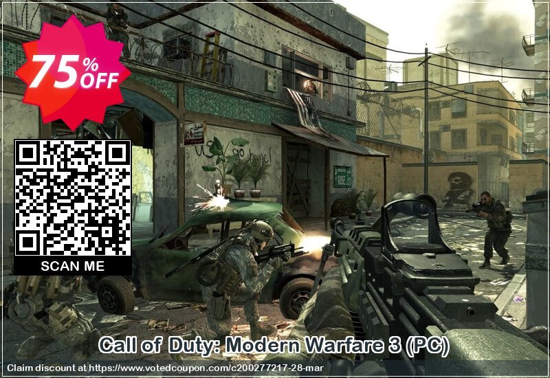 Call of Duty: Modern Warfare 3, PC  Coupon, discount Call of Duty: Modern Warfare 3 (PC) Deal. Promotion: Call of Duty: Modern Warfare 3 (PC) Exclusive offer 