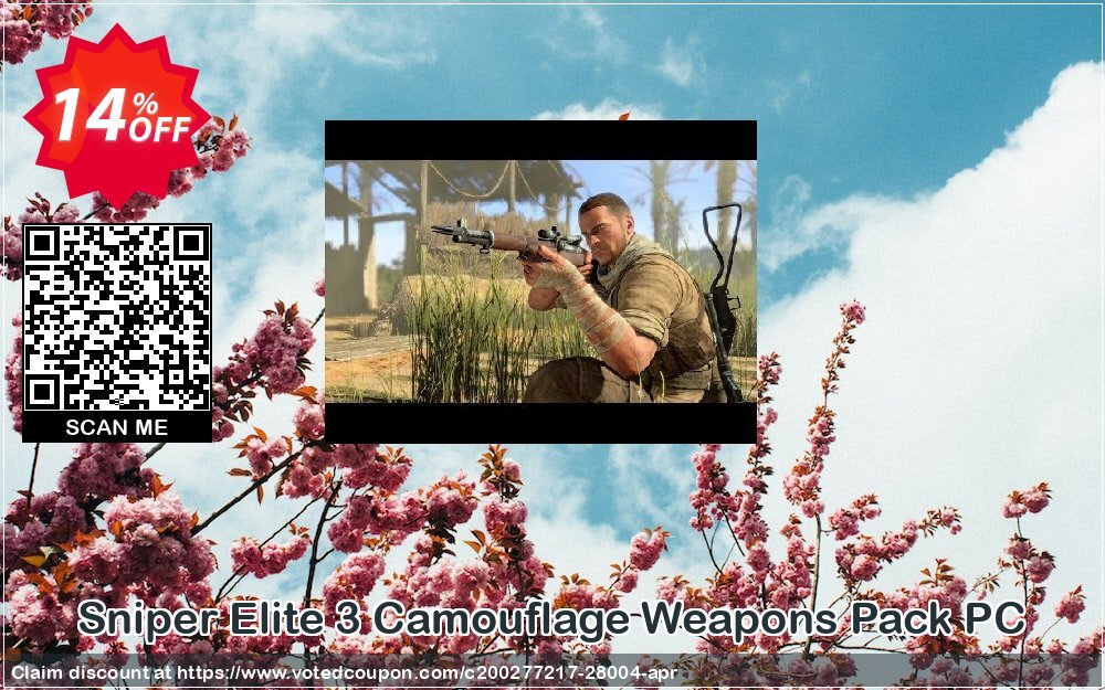 Sniper Elite 3 Camouflage Weapons Pack PC Coupon, discount Sniper Elite 3 Camouflage Weapons Pack PC Deal. Promotion: Sniper Elite 3 Camouflage Weapons Pack PC Exclusive Easter Sale offer 