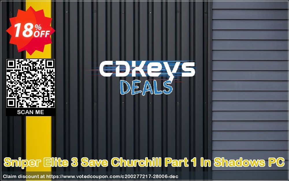 Sniper Elite 3 Save Churchill Part 1 In Shadows PC Coupon, discount Sniper Elite 3 Save Churchill Part 1 In Shadows PC Deal. Promotion: Sniper Elite 3 Save Churchill Part 1 In Shadows PC Exclusive Easter Sale offer 