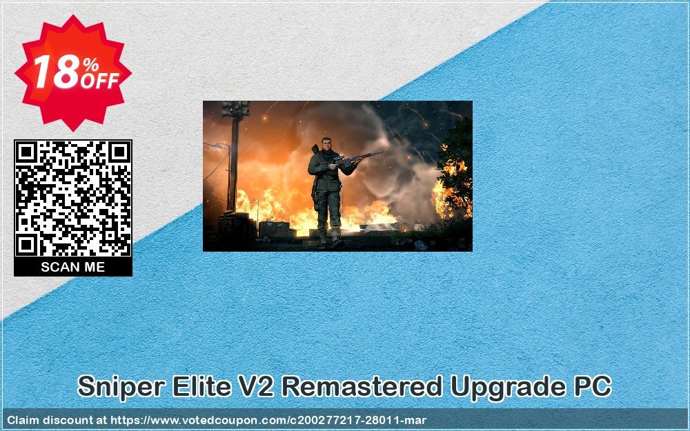 Sniper Elite V2 Remastered Upgrade PC Coupon, discount Sniper Elite V2 Remastered Upgrade PC Deal. Promotion: Sniper Elite V2 Remastered Upgrade PC Exclusive Easter Sale offer 