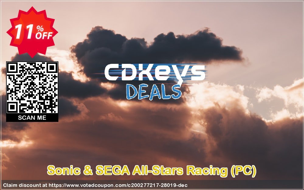 Sonic & SEGA All-Stars Racing, PC  Coupon, discount Sonic & SEGA All-Stars Racing (PC) Deal. Promotion: Sonic & SEGA All-Stars Racing (PC) Exclusive Easter Sale offer 