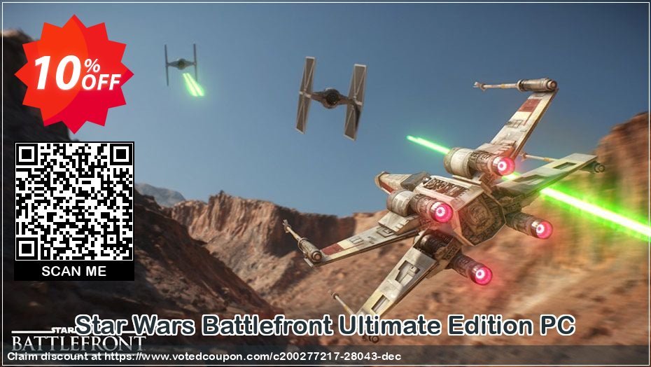 Star Wars Battlefront Ultimate Edition PC Coupon Code Apr 2024, 10% OFF - VotedCoupon