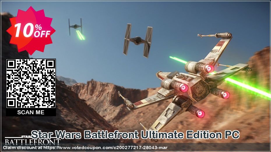 Star Wars Battlefront Ultimate Edition PC Coupon, discount Star Wars Battlefront Ultimate Edition PC Deal. Promotion: Star Wars Battlefront Ultimate Edition PC Exclusive Easter Sale offer 