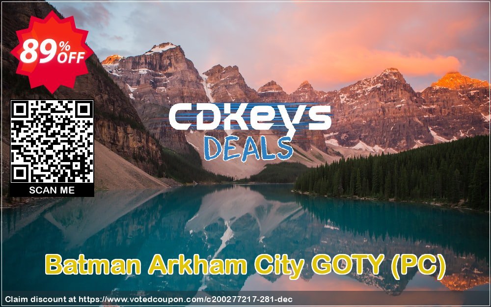 Batman Arkham City GOTY, PC  Coupon, discount Batman Arkham City GOTY (PC) Deal. Promotion: Batman Arkham City GOTY (PC) Exclusive offer 