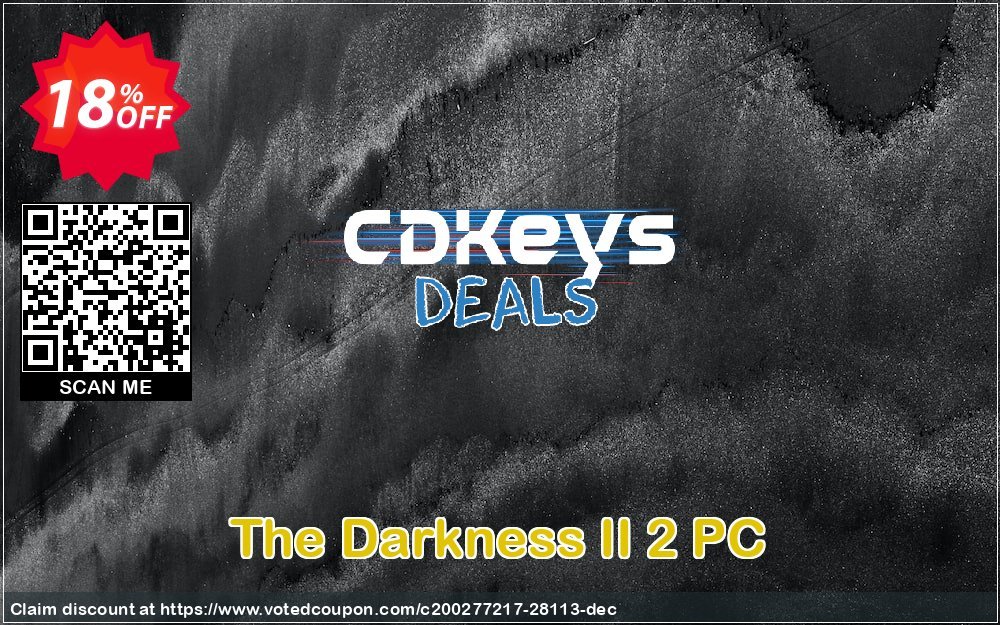 The Darkness II 2 PC Coupon, discount The Darkness II 2 PC Deal. Promotion: The Darkness II 2 PC Exclusive Easter Sale offer 