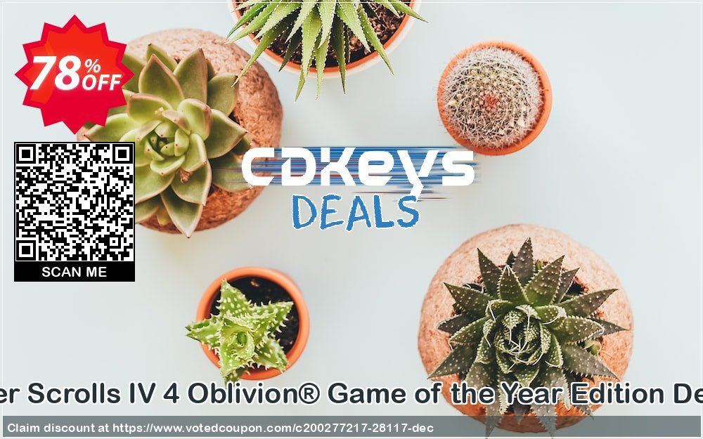 The Elder Scrolls IV 4 Oblivion® Game of the Year Edition Deluxe PC Coupon Code Apr 2024, 78% OFF - VotedCoupon