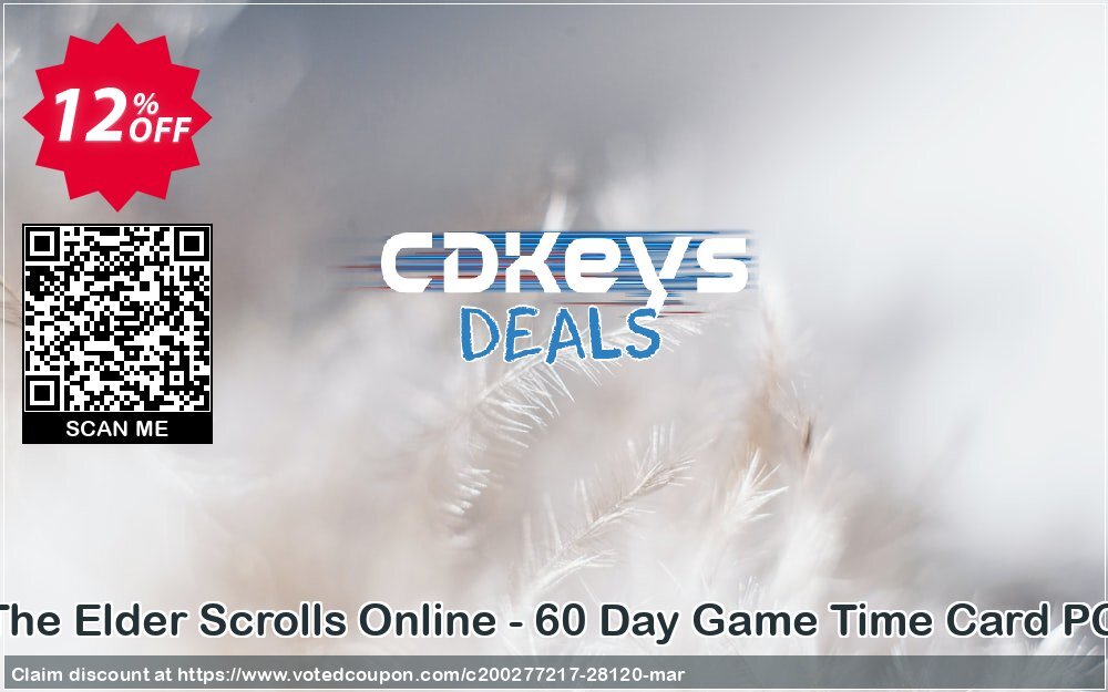 The Elder Scrolls Online - 60 Day Game Time Card PC Coupon, discount The Elder Scrolls Online - 60 Day Game Time Card PC Deal. Promotion: The Elder Scrolls Online - 60 Day Game Time Card PC Exclusive Easter Sale offer 