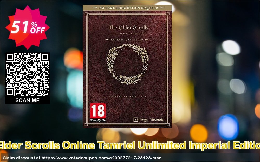 The Elder Scrolls Online Tamriel Unlimited Imperial Edition PC Coupon Code Apr 2024, 51% OFF - VotedCoupon