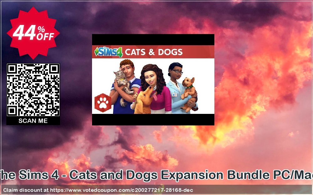 The Sims 4 - Cats and Dogs Expansion Bundle PC/MAC Coupon Code Apr 2024, 44% OFF - VotedCoupon