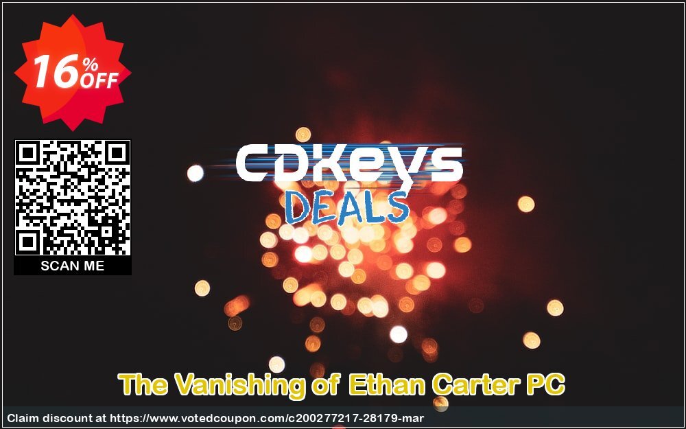 The Vanishing of Ethan Carter PC Coupon, discount The Vanishing of Ethan Carter PC Deal. Promotion: The Vanishing of Ethan Carter PC Exclusive Easter Sale offer 